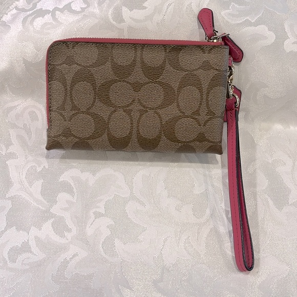 Pink Coach Wristlet - Picture 2 of 7